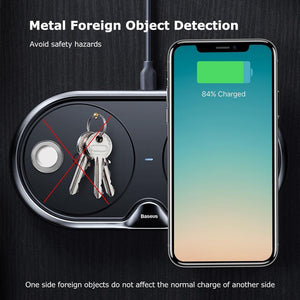 Planet Gates Black / Universal Wireless Charger Dual Pad Silicone Fast Charging Xiaomi Samsung Iphone 10W Speed CN Plug For Phone Chargers