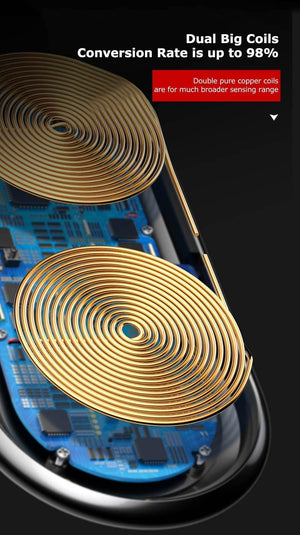 Planet Gates Black / Universal Wireless Charger Dual Pad Silicone Fast Charging Xiaomi Samsung Iphone 10W Speed CN Plug For Phone Chargers