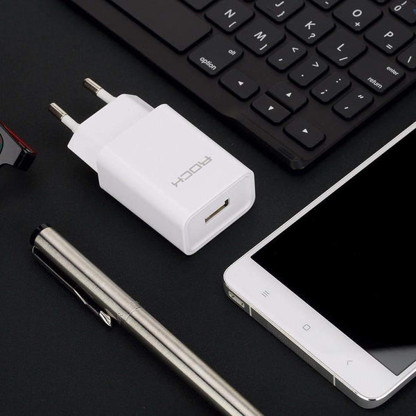 Planet Gates Black / US Plug ROCK Quick Charge Phone USB Charger MTK Fast Charger 2 in 1 Technology 5V2A 9V2A Universal Fast wall charger Clearance 49%