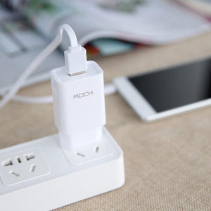 Planet Gates Black / US Plug ROCK Quick Charge Phone USB Charger MTK Fast Charger 2 in 1 Technology 5V2A 9V2A Universal Fast wall charger Clearance 49%