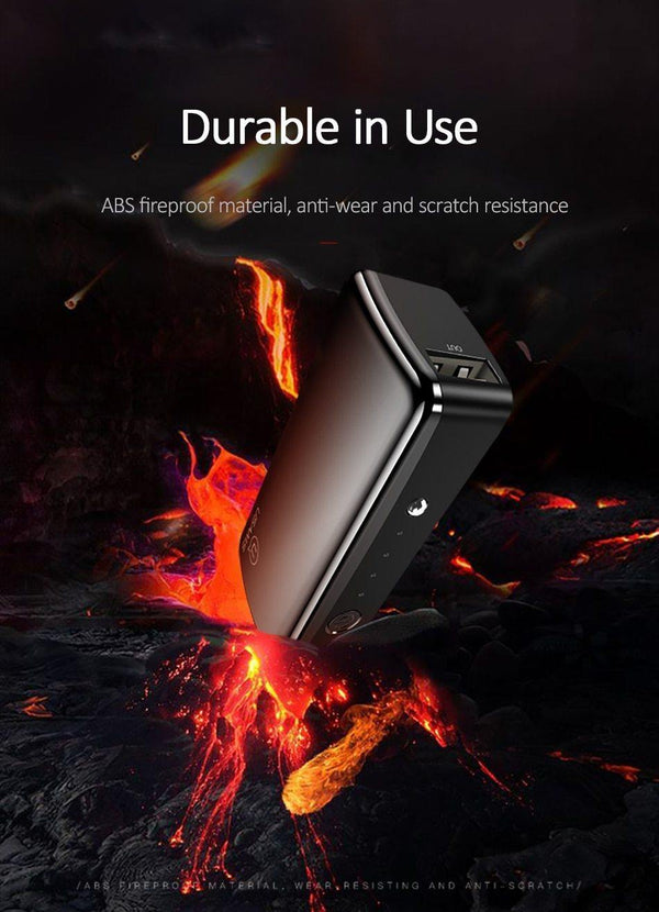 Planet Gates Black USAMS 2000mAh Ultra Light Mini USB Power Bank Portable 2000mah Powerbank External Battery LED Emergency Light for iPhone Samsung