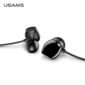 USAMS 3.5mm High Quality in-ear TPE Earphones Hifi Earbuds Bass Stereo Headset inear Smart Wired Ear phone Microphone EP-28 - Planet Gates