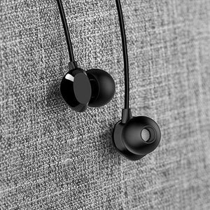Planet Gates Black USAMS 3.5mm High Quality in-ear TPE Earphones Hifi Earbuds Bass Stereo Headset inear Smart Wired Ear phone Microphone EP-28