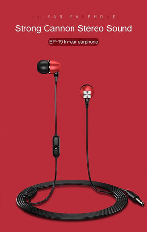 Planet Gates Black USAMS in-ear earphone 3D Stereo 3.5mm High Quality Ear phones Earbuds Bass Earphones Wired 1.2m in ear Headset With Microphone