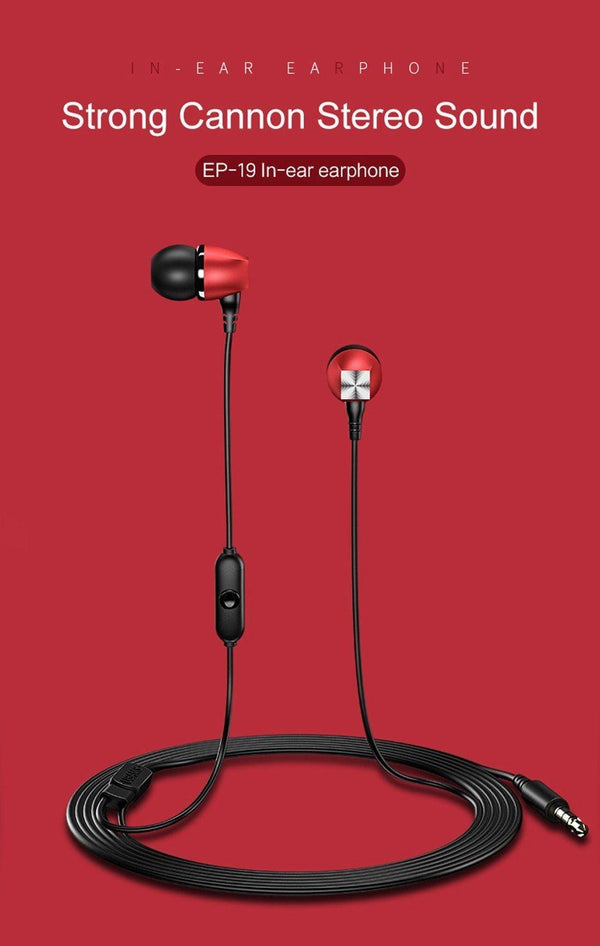 Planet Gates Black USAMS in-ear earphone 3D Stereo 3.5mm High Quality Ear phones Earbuds Bass Earphones Wired 1.2m in ear Headset With Microphone