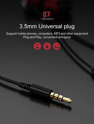 Planet Gates Black USAMS in-ear earphone 3D Stereo 3.5mm High Quality Ear phones Earbuds Bass Earphones Wired 1.2m in ear Headset With Microphone