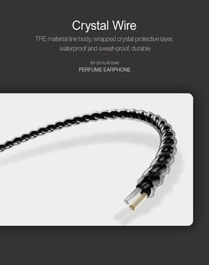 Planet Gates Black USAMS In-Ear Perfume Earphones Stereo Headset 3.5mm inear Wired Earphone With Microphone Aromatherapy for mobile phone EP-20