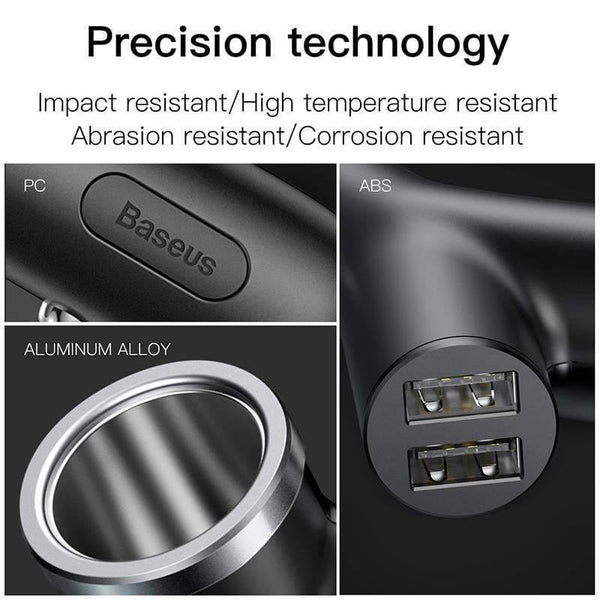 Planet Gates Black USB Car Charger For iPhone Samsung Xiaomi mi 3.4A Fast Charging Car Phone Charger Adapter Cell Mobile Phone Charger