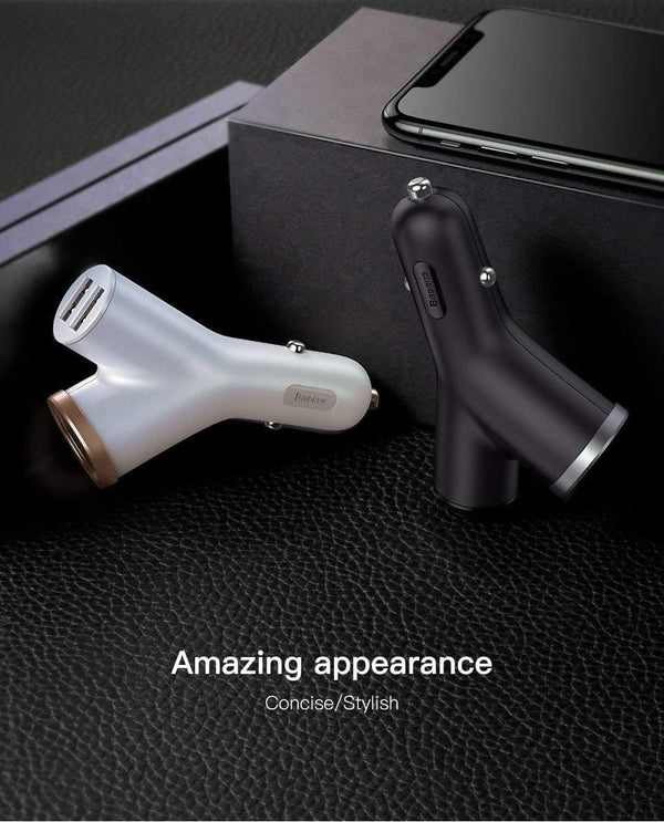 Planet Gates Black USB Car Charger For iPhone Samsung Xiaomi mi 3.4A Fast Charging Car Phone Charger Adapter Cell Mobile Phone Charger