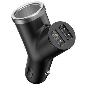 Planet Gates Black USB Car Charger For iPhone Samsung Xiaomi mi 3.4A Fast Charging Car Phone Charger Adapter Cell Mobile Phone Charger