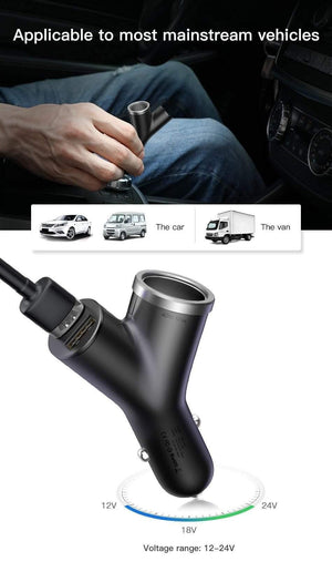 Planet Gates Black USB Car Charger For iPhone Samsung Xiaomi mi 3.4A Fast Charging Car Phone Charger Adapter Cell Mobile Phone Charger