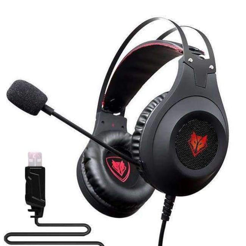 Planet Gates Black USB Computer Stereo Gaming Headphones Earphones headset gamer for Mobile Phone PS4 Xbox PC Headphone with mic Earbuds