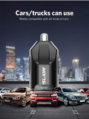 Planet Gates Black USLION 2.1A Mini USB Car Charger Adapter Car Charger Mobile Phone Dual USB Car-charger Auto Charge 2 port for iPhone Samsung