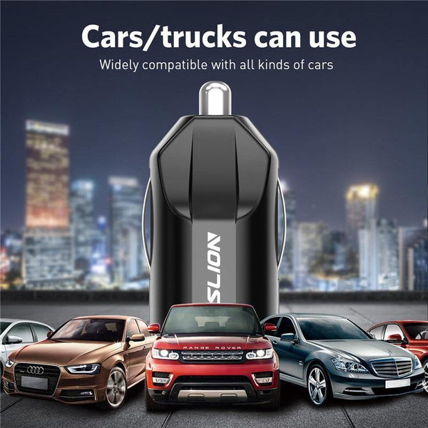 Planet Gates Black USLION 2.1A Mini USB Car Charger Adapter Car Charger Mobile Phone Dual USB Car-charger Auto Charge 2 port for iPhone Samsung