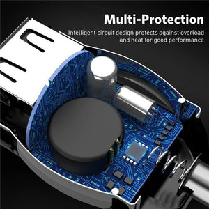 Planet Gates Black USLION 2.1A Mini USB Car Charger Adapter Car Charger Mobile Phone Dual USB Car-charger Auto Charge 2 port for iPhone Samsung