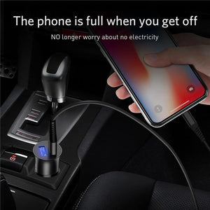 Planet Gates Black USLION USB Car Charger For iPhone 7 8 XS MAX XR Mini Dual USB Fast Car Charging Mobile Phone Charger Adapter for Samsung Xiaomi