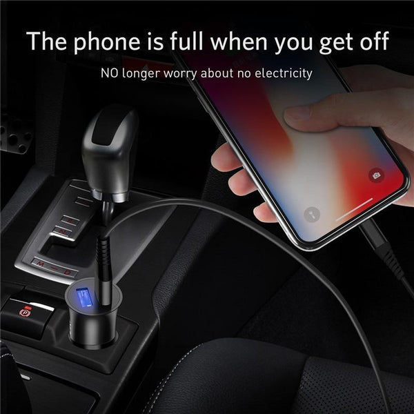 Planet Gates Black USLION USB Car Charger For iPhone 7 8 XS MAX XR Mini Dual USB Fast Car Charging Mobile Phone Charger Adapter for Samsung Xiaomi