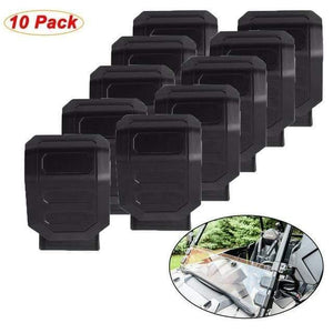 Planet Gates Black UTV 1 Set Universal Windshield Window HD Clamp for Can-Am Maverick 1000R for Honda Pioneer 500 700 1000 for Polaris RZR XP