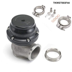 Planet Gates black V44 MVR 44mm V Band External Wastegate Kit 24PSI Turbo Wastegate TKWST003F44