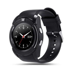 Planet Gates black V8 Smartwatch Bluetooth Pedometer SIM TF Card Watch Camera 2G Color Display Wrist Smart Watch Waterproof Device For Android