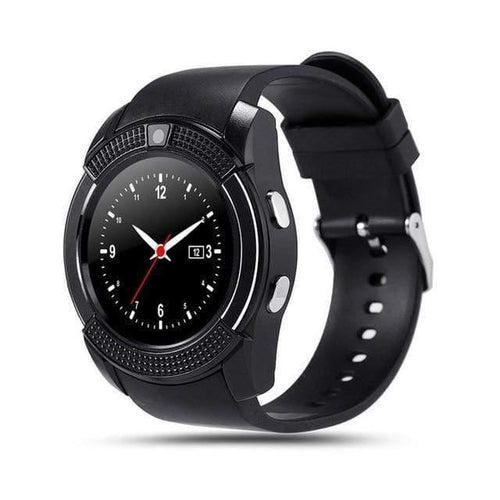 Planet Gates black V8 Smartwatch Bluetooth Pedometer SIM TF Card Watch Camera 2G Color Display Wrist Smart Watch Waterproof Device For Android