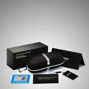 Planet Gates Black VEITHDIA Brand New Polarized Men's Sunglasses Aluminum Sun Glasses Eyewear Accessories For Men oculos de sol masculino 2458