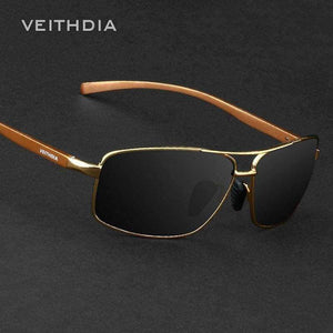 Planet Gates Black VEITHDIA Brand New Polarized Men's Sunglasses Aluminum Sun Glasses Eyewear Accessories For Men oculos de sol masculino 2458