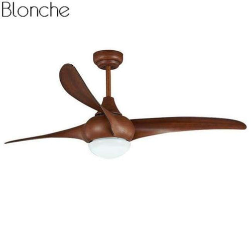 Planet Gates Black Vintage 42inch LED Ceiling Fan with Lights Remote Control for Living Room Bedroom Home Industrial Wooden Ceiling Fan Lamp 220V
