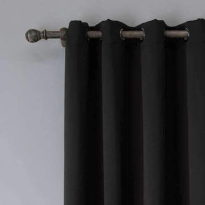 Planet Gates Black / W100cm x H120cm / Rings Modern Blackout Curtains For Living Room Window Curtains For Bedroom Curtains Fabrics Ready Made Finished Drapes Blinds Tend