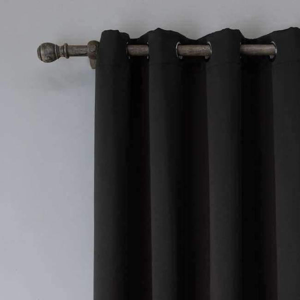 Planet Gates Black / W100cm x H120cm / Rings Modern Blackout Curtains For Living Room Window Curtains For Bedroom Curtains Fabrics Ready Made Finished Drapes Blinds Tend