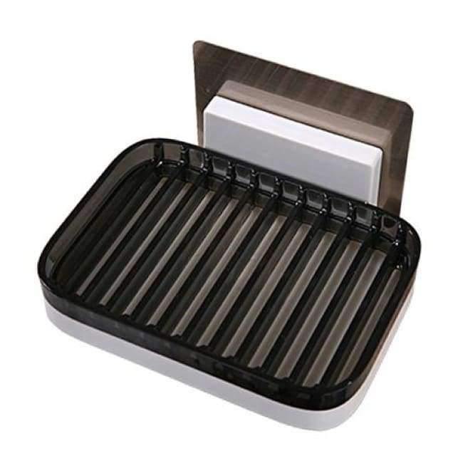 Planet Gates Brown Wall Mounted Type Soap Box Bathroom Storage Shelves Soap Dish Shelf Kitchen Sponge Racks Home Organization Accessories Supplies