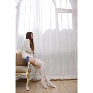 Planet Gates Black Warm Socks Thigh High Over Knee Woman Long Socks Hosiery Plus Size Winter Woman Socks Fashion Ladies High Socks For women