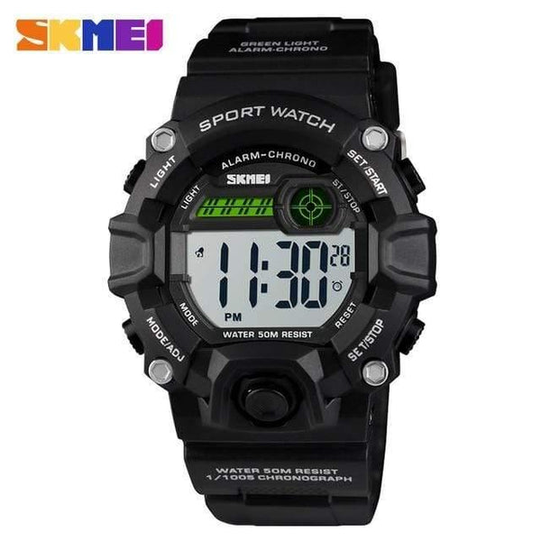 Planet Gates Black watch Kids Watches Digital Wristwatch 50M Waterproof Plastic Case Alarm Boys Girls Children Watch 1484 reloj