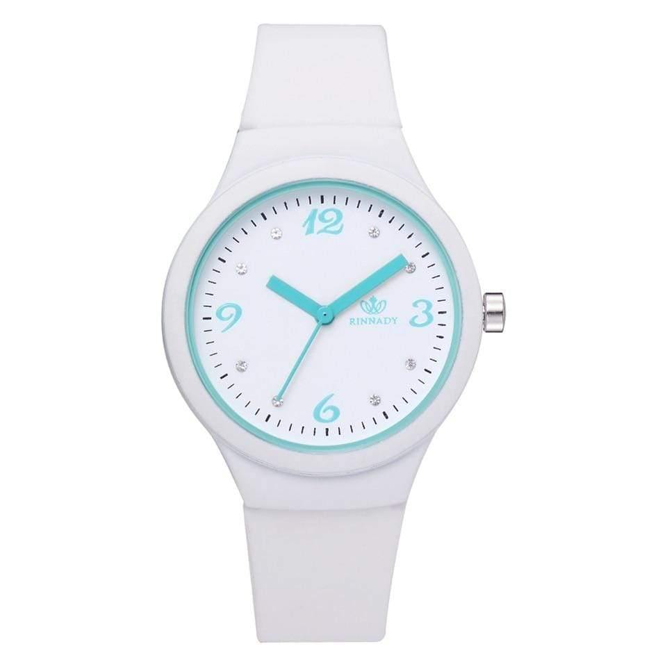 Planet Gates Black Watches For Women Simple White Sports Creative Candy Color Sports Clock Relogio Feminino LS1086