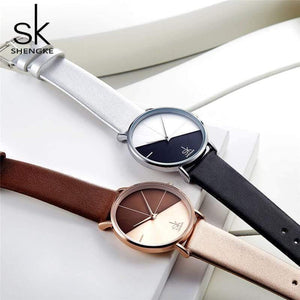 Planet Gates Black Watches Women Creative Fashion Quartz Watches For Reloj Mujer  Ladies Wrist Watch SHENGKE relogio feminino