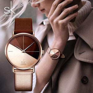 Planet Gates Black Watches Women Creative Fashion Quartz Watches For Reloj Mujer  Ladies Wrist Watch SHENGKE relogio feminino