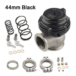 Planet Gates black Water Cooler 44mm Wastegate External Turbo With Flange Hardware MV-R Water Cooled With Logo Red Blue Black