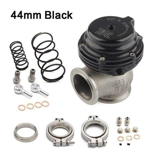 Planet Gates black Water Cooler 44mm Wastegate External Turbo With Flange Hardware MV-R Water Cooled With Logo Red Blue Black