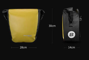 Planet Gates Black Waterproof Bicycle Bag 10-18L Portable Bike Bag Pannier Rear Rack Tail Seat Trunk Pack Cycling MTB Bag Bike Accessories