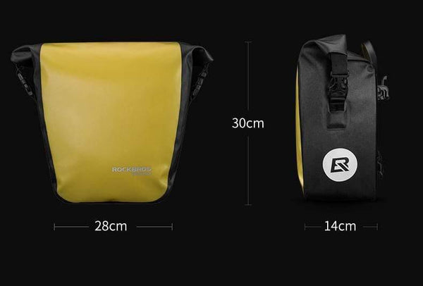 Planet Gates Black Waterproof Bicycle Bag 10-18L Portable Bike Bag Pannier Rear Rack Tail Seat Trunk Pack Cycling MTB Bag Bike Accessories