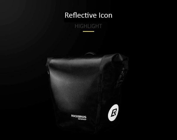 Planet Gates Black Waterproof Bicycle Bag 10-18L Portable Bike Bag Pannier Rear Rack Tail Seat Trunk Pack Cycling MTB Bag Bike Accessories