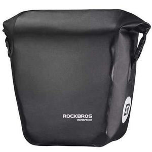 Planet Gates Black Waterproof Bicycle Bag 10-18L Portable Bike Bag Pannier Rear Rack Tail Seat Trunk Pack Cycling MTB Bag Bike Accessories