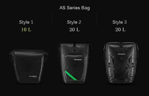 Planet Gates Black Waterproof Bicycle Bag 10-18L Portable Bike Bag Pannier Rear Rack Tail Seat Trunk Pack Cycling MTB Bag Bike Accessories