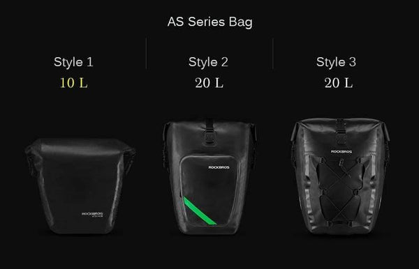 Planet Gates Black Waterproof Bicycle Bag 10-18L Portable Bike Bag Pannier Rear Rack Tail Seat Trunk Pack Cycling MTB Bag Bike Accessories