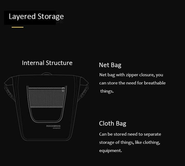 Planet Gates Black Waterproof Bicycle Bag 10-18L Portable Bike Bag Pannier Rear Rack Tail Seat Trunk Pack Cycling MTB Bag Bike Accessories