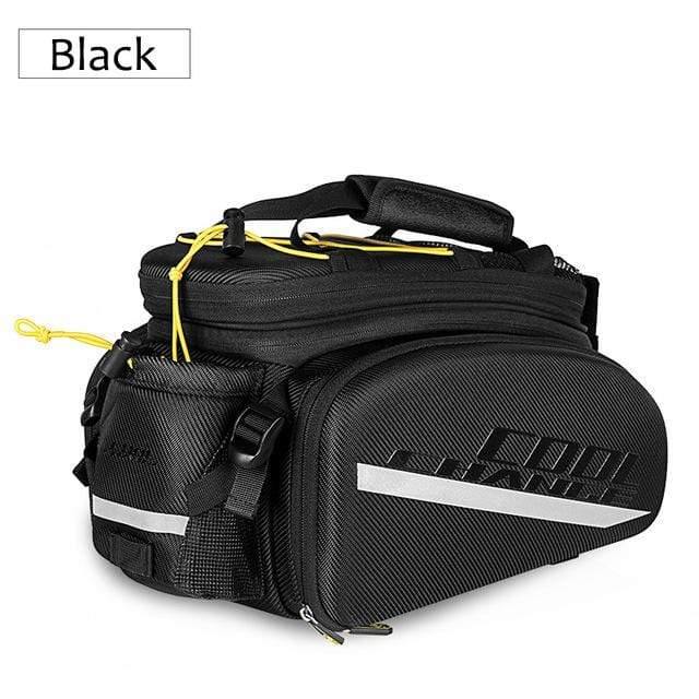 Planet Gates Yellow Waterproof Bicycle Bag 35L Multifunction Portable Cycling Rear Seat Tail Bag Bike Bag Shoulder Handbag Accessories