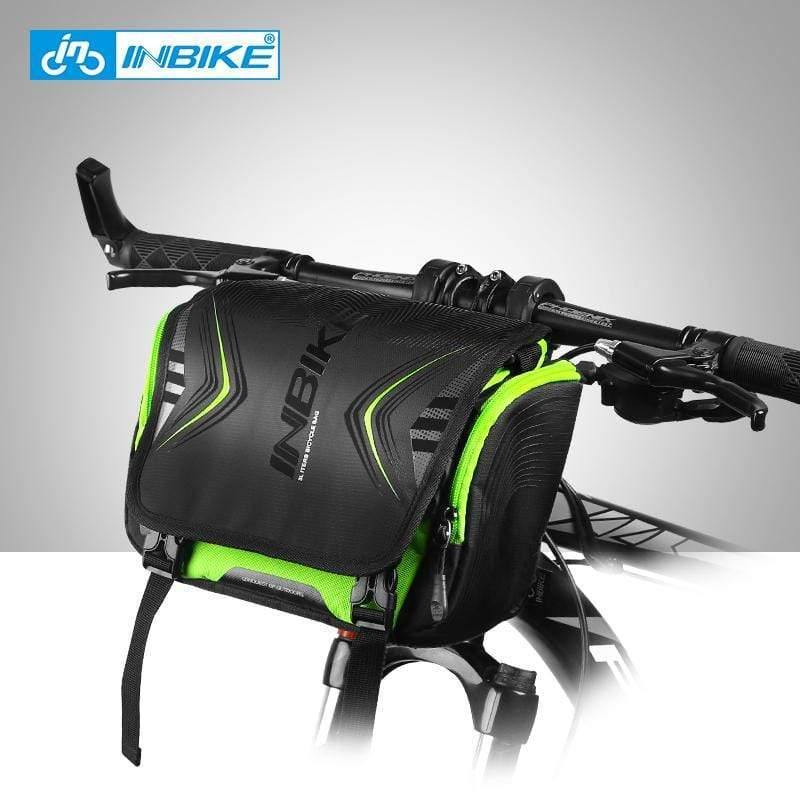 Planet Gates Black Waterproof Bike Bag Large Capacity Handlebar Front Tube Bag Bicycle Pocket Shoulder Backpack Cycling Bike Accessories