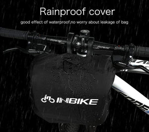 Planet Gates Black Waterproof Bike Bag Large Capacity Handlebar Front Tube Bag Bicycle Pocket Shoulder Backpack Cycling Bike Accessories