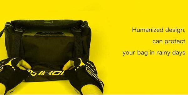 Planet Gates Black Waterproof Bike Bag Large Capacity Handlebar Front Tube Bag Bicycle Pocket Shoulder Backpack Cycling Bike Accessories