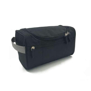 Planet Gates Black Waterproof Men Hanging Makeup Bag Nylon Travel Organizer Cosmetic Bag for Women Necessaries Make Up Case Wash Toiletry Bag